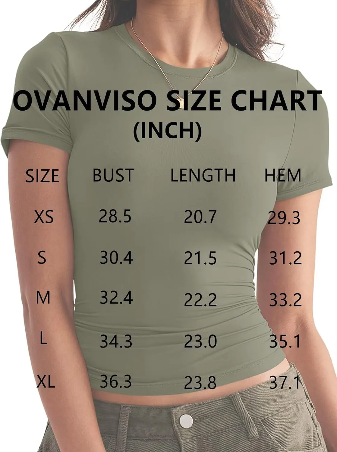 Womens Double Lined Tops Crewneck Short Sleeve Tees Basic Slim Fit T Shirts Y2K Summer Clothes 2025