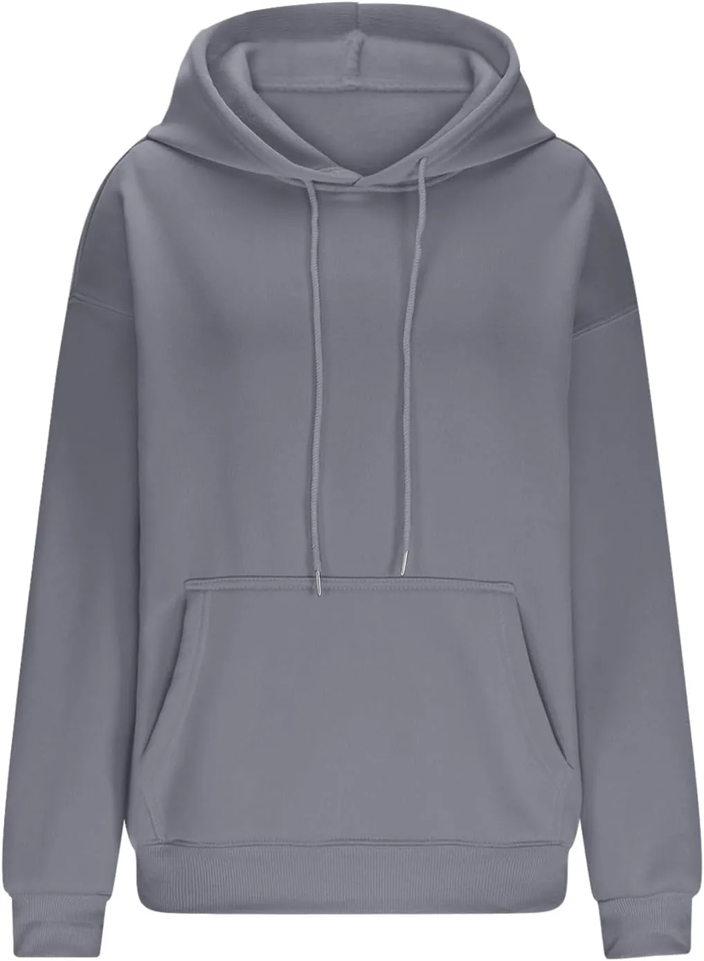 Women's Hoodies Oversized Casual Plus Size Sweatshirts with Drawstring Crew Neck Long Sleeve Cute Fleece Tops