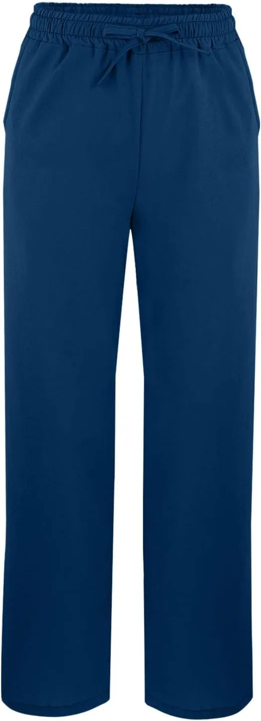 Women's Linen Capri Pants with Drawstring Pants Comfy Gauze Casual Lightweight Loose Trousers Women's Cotton Linen
