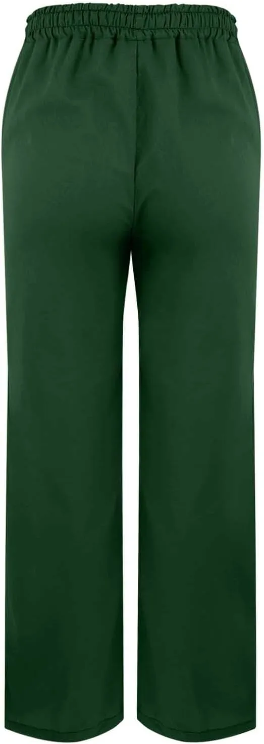 Women's Linen Capri Pants with Drawstring Petite High Waist Elastic Straight Leg Lounge Summer Beachwear Pants