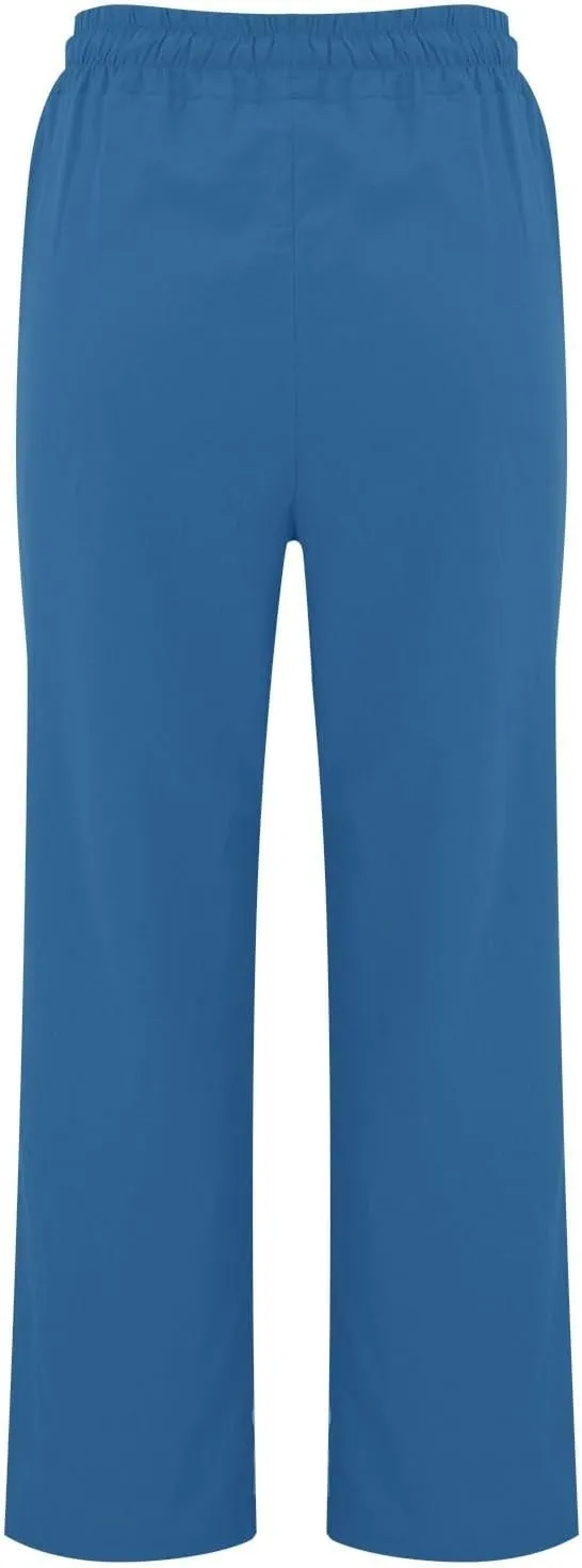 Women's Linen Pants Women's Relax Fit Linen Pants - Lightweight Summer Casual Trousers with Elastic Waist