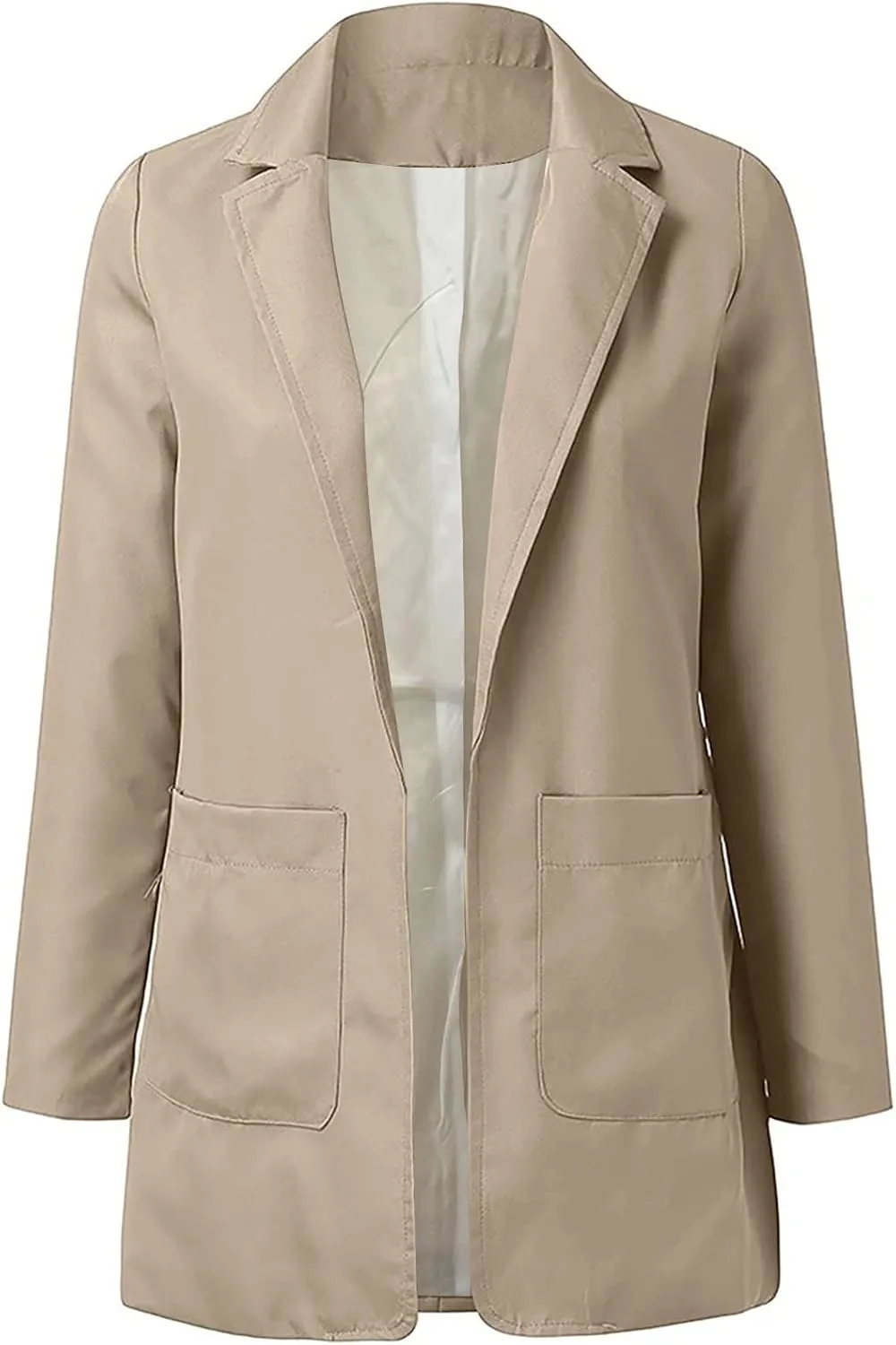 Women's Long Sleeve Casual Blazer Oversized Blazer Coat Open Front Cardigan Jacket Plus Size Blazers Work Dress Jacket