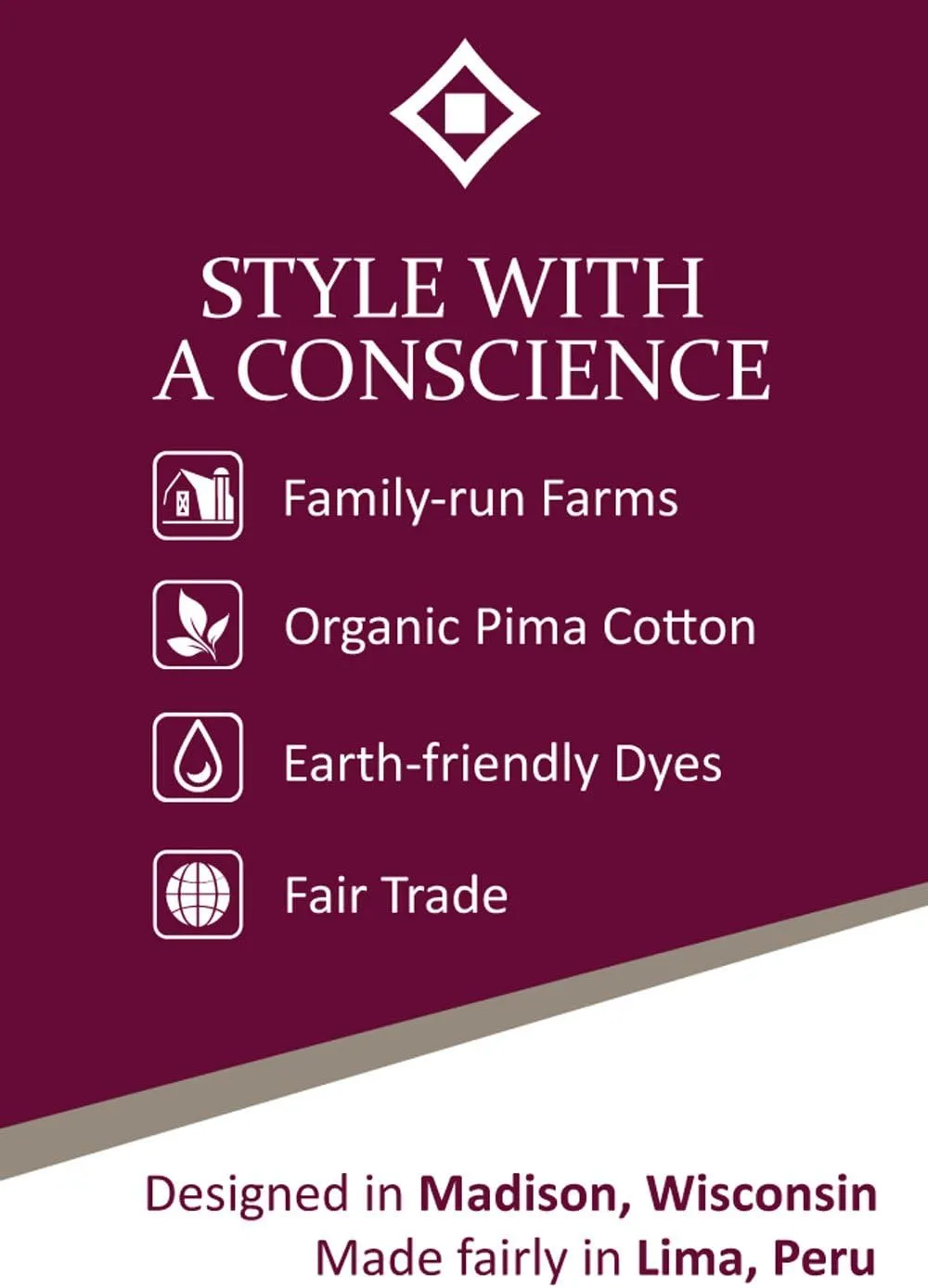 Women's Organic Pima Cotton Elbow Sleeve Scoop Neck Tee