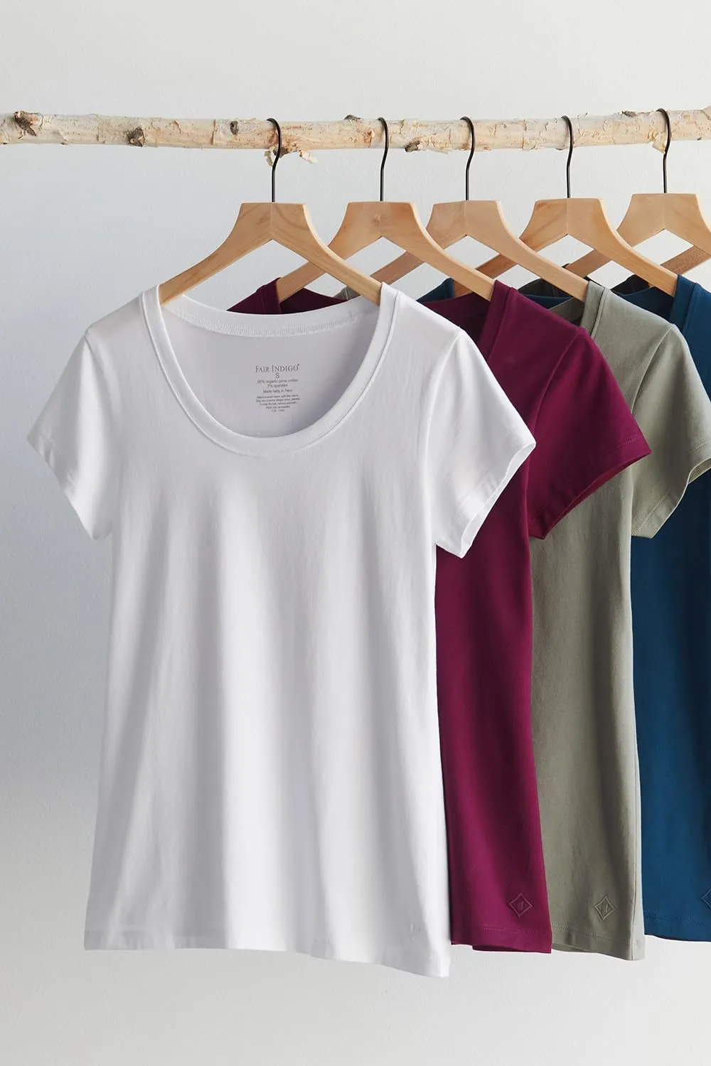 Women's Organic Pima Cotton Short Sleeve Scoop Neck Tee