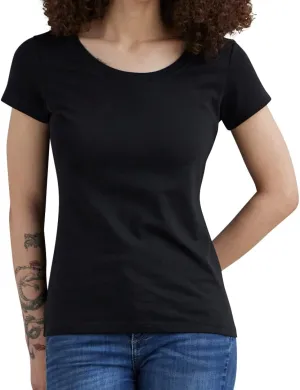 Women's Organic Pima Cotton Short Sleeve Slim Fit Scoop Neck Tee