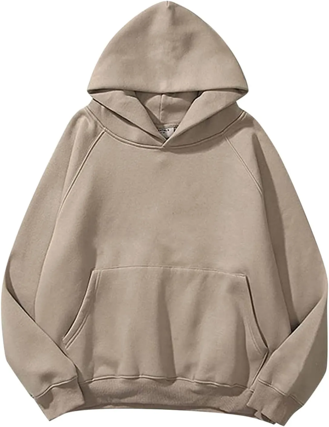 Women's Oversized Hoodies Solid Color Fleece Sweatshirts Long Sleeve Sweaters Pullover Fall Outfits with Pocket