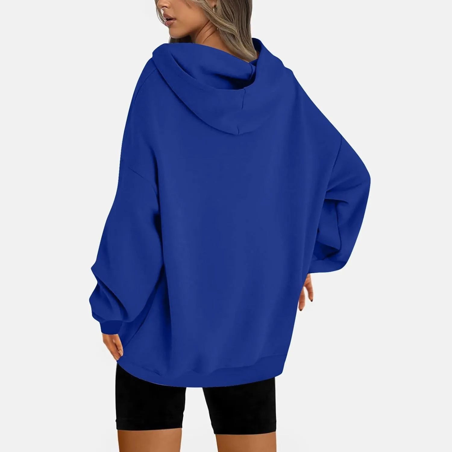 Womens Oversized Pullover Hoodie with Pocket Sweatshirt Fleece Fashion 2025 Casual Loose Long Sleeve Tops
