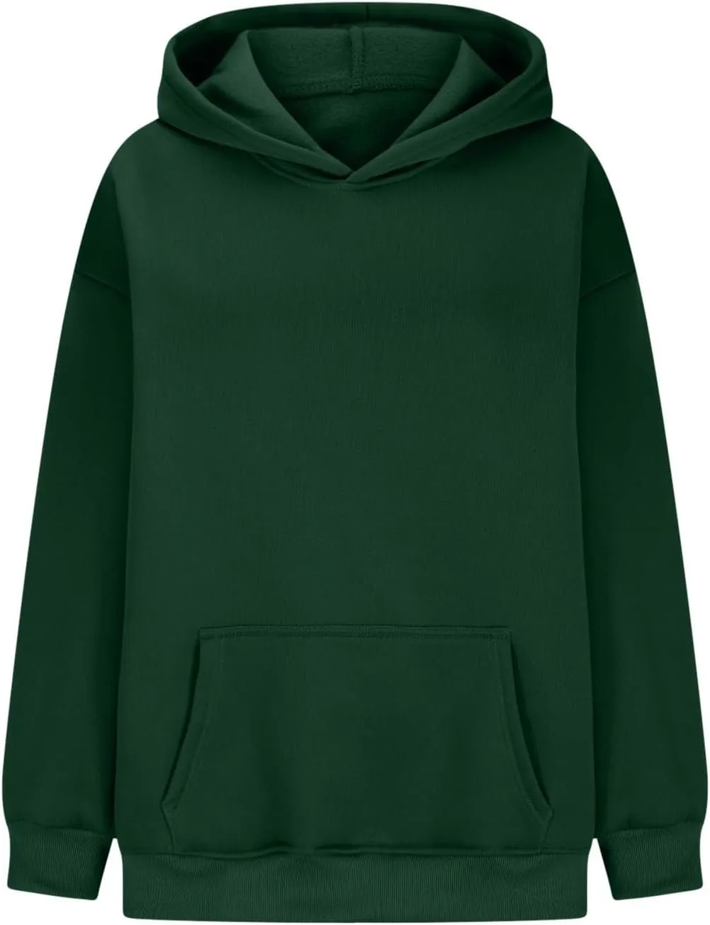 Womens Thick Oversized Pullover Hoodie with Front Pocket Casual Loose Fit Sweatshirt 2025 Fashion Fleece Sweater Tuinc