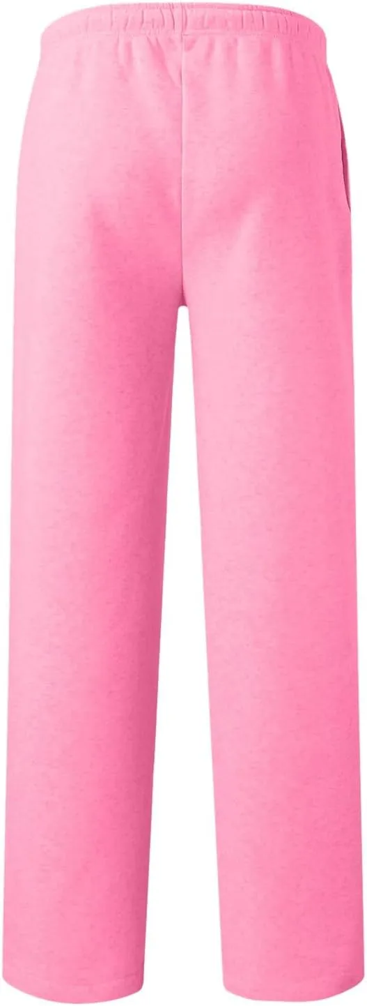 Women's Wide Leg Sweatpants 2025 Trendy Athletic Baggy Sweat Pants High Waist Drawstring Casual Loose Lounge Trousers
