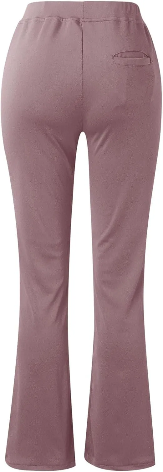 Work Pants for Women 2025 High Waist Stretch Soft Comfy Athletic Workout Yoga Dressy Pants Casual Business Trousers